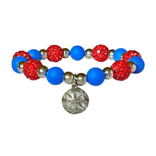 Sadie Game Day Red/Cobalt