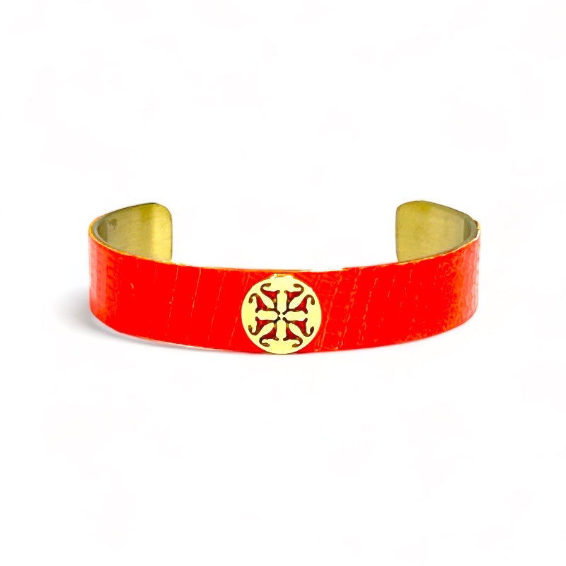 .5 Lizard Cuff-Brilliant Orange