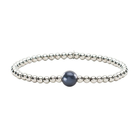 Ireland Mini Pearl Dark Blue with Silver