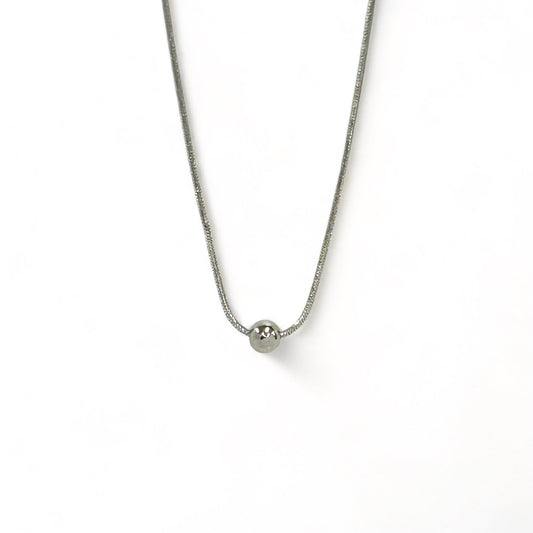 K48 Collins Simple Necklace - Silver