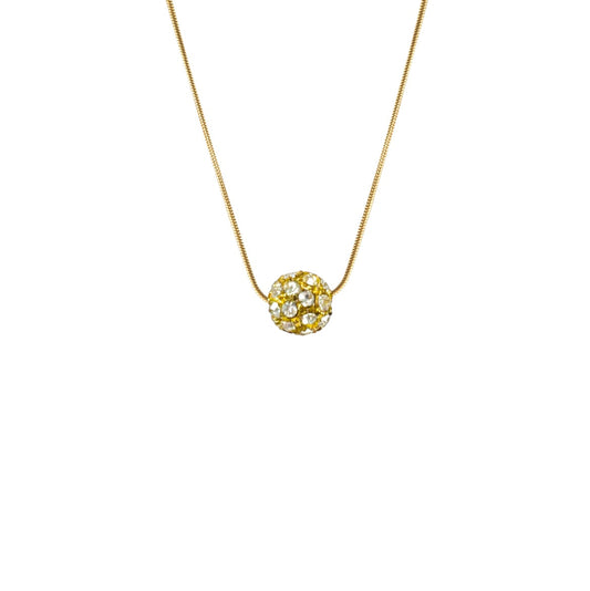 Kenzie Necklace - White with Gold