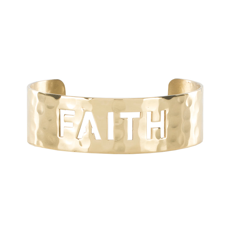 Cut Out .75 - Faith - Gold